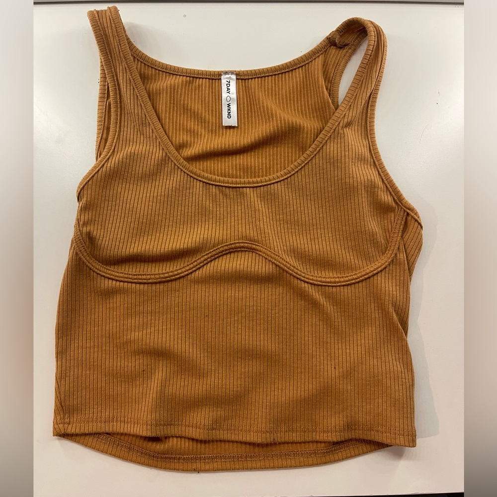 burnt orange tank top